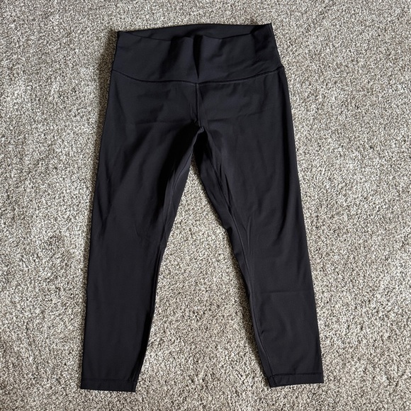 Lululemon Athletica Black Leggings - Wunder Under Full-On Luxtreme - 25” size 14 - Picture 1 of 4